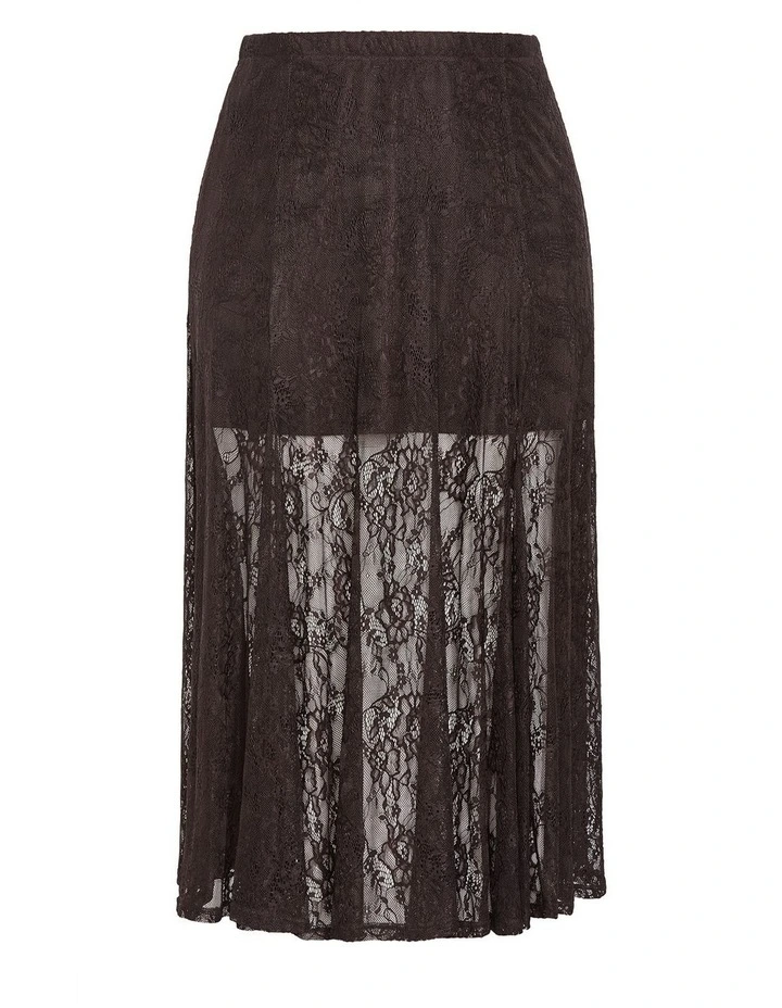 Lacey Maxi Skirt in Espresso image 3