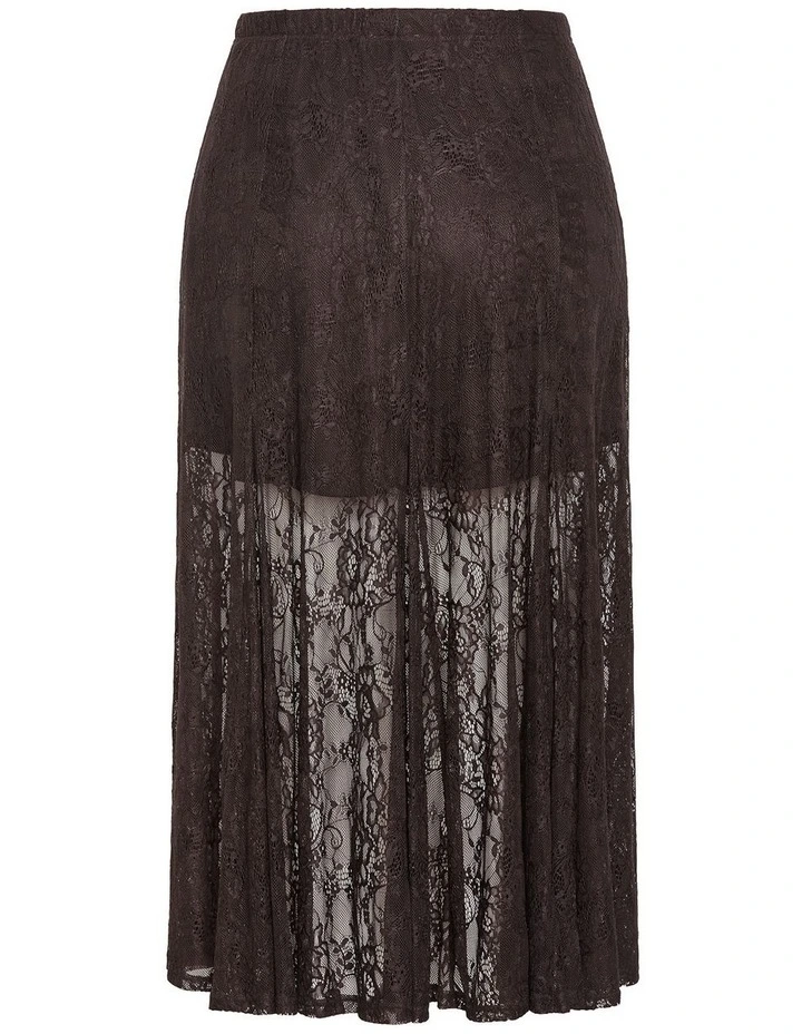 Lacey Maxi Skirt in Espresso image 4