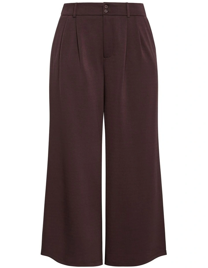 Mae Tailored Wide Leg Pant in Espresso image 3