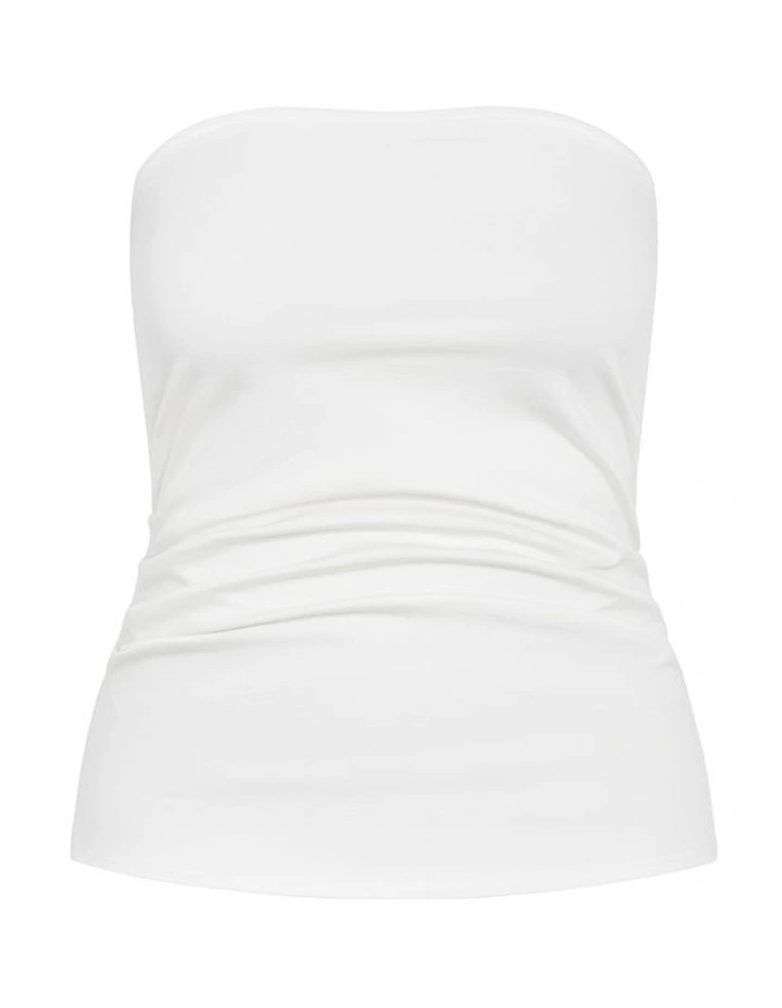 Halo Tube Top in Ivory image 3