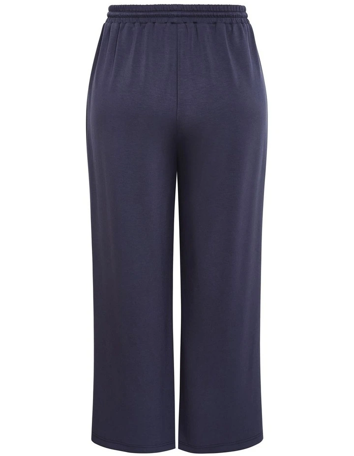 Kay Wide Leg Track Pant in Navy image 4