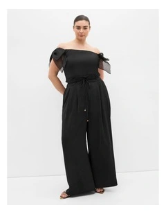 Macie Bow Detail Top in Black