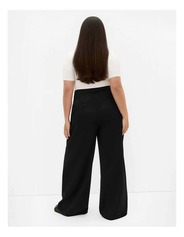 Mae Tailored Wide Leg Pant in Black image 2