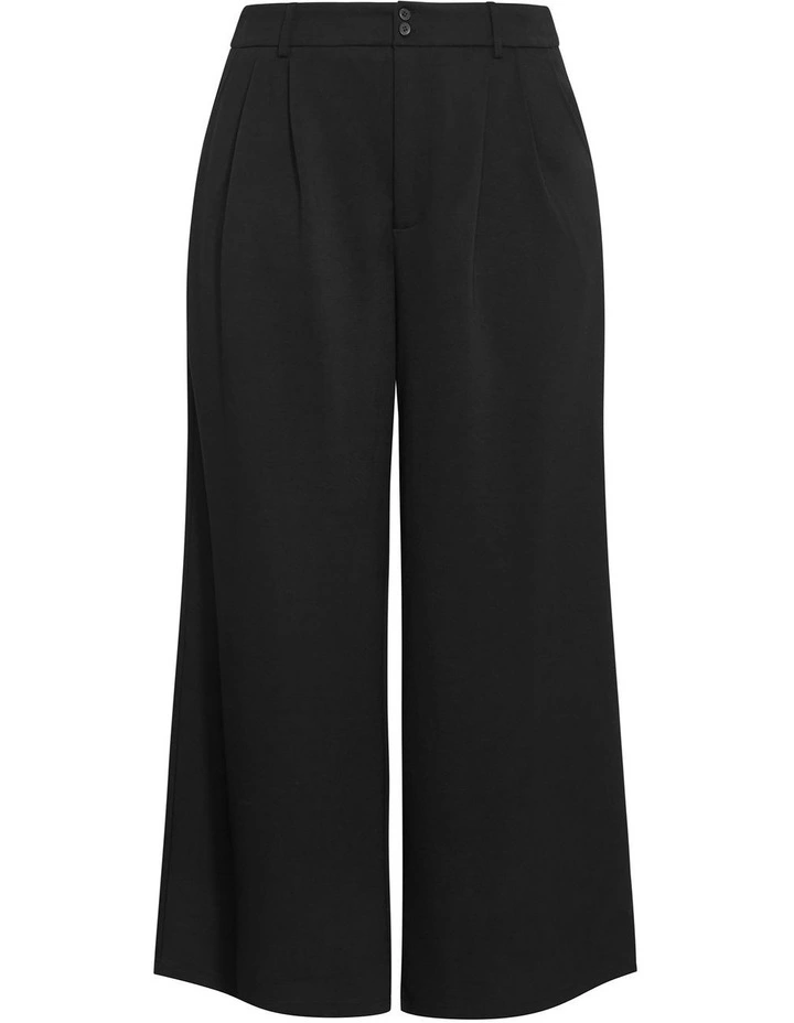 Mae Tailored Wide Leg Pant in Black image 3