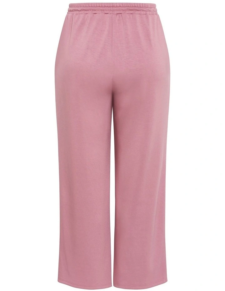 Mae Wide Leg Track Pant in Dusty Rose image 4