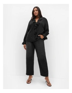 Dakota Frill Top in Black