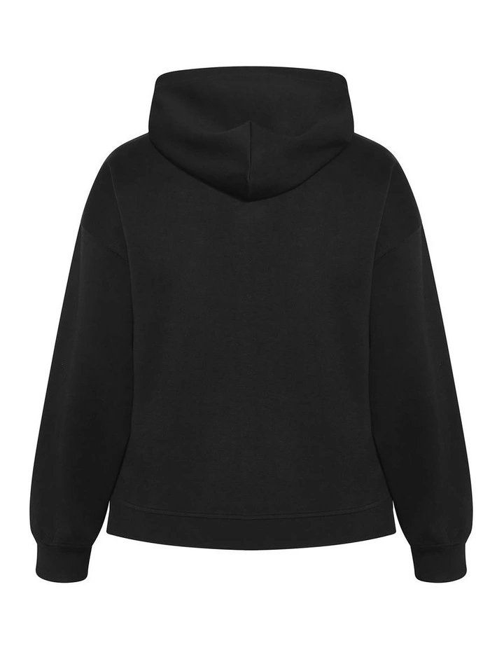 Mae Zip Hoodie in Black image 4