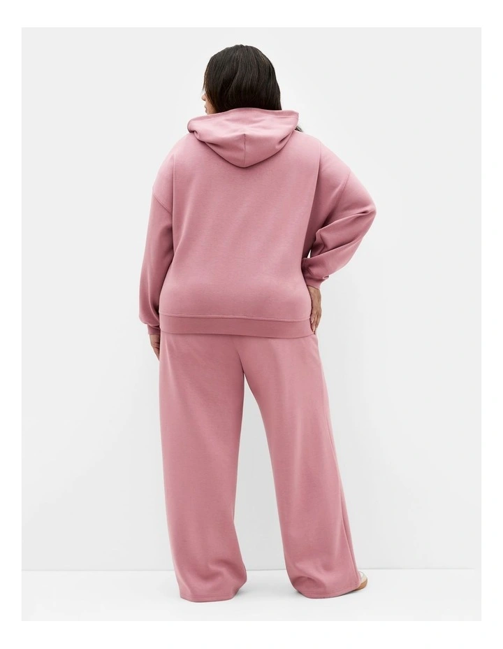 Mae Zip Hoodie in Dusty Rose image 2