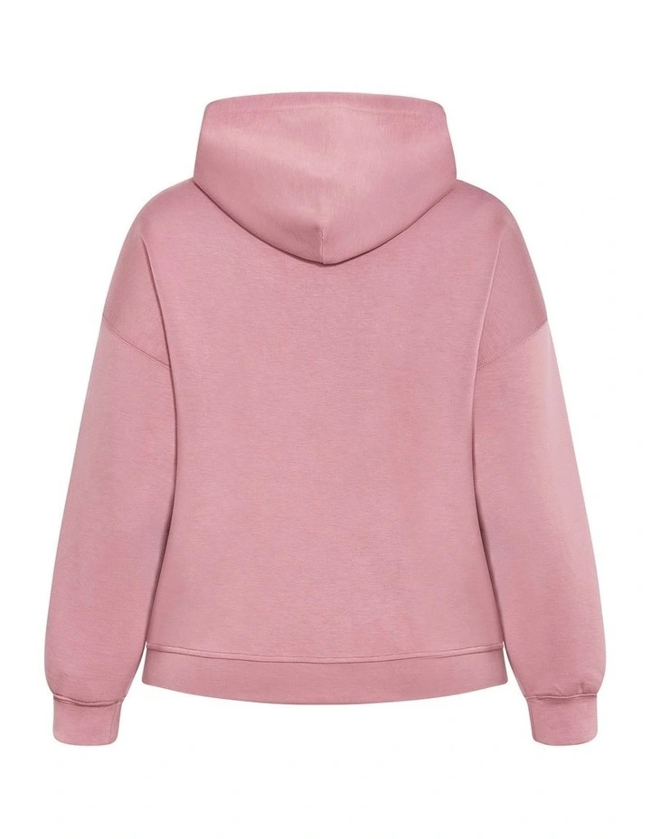 Mae Zip Hoodie in Dusty Rose image 4