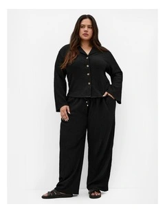 Zoie Long Sleeve Shirt in Black