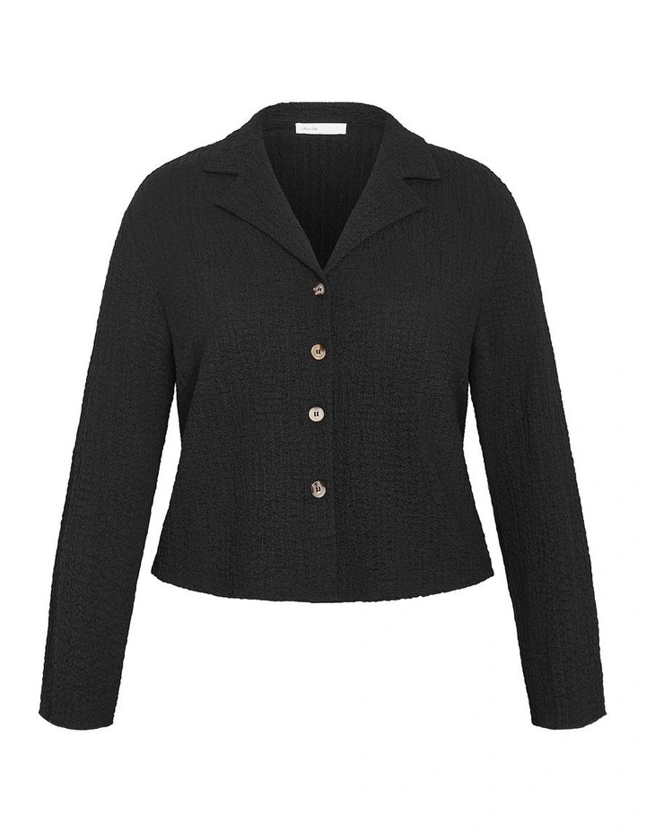 Zoie Long Sleeve Shirt in Black image 3