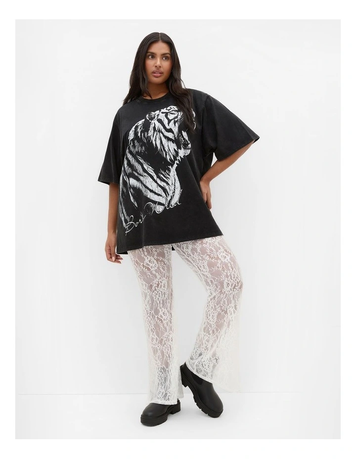 Aura Lace Pant in Ivory image 1