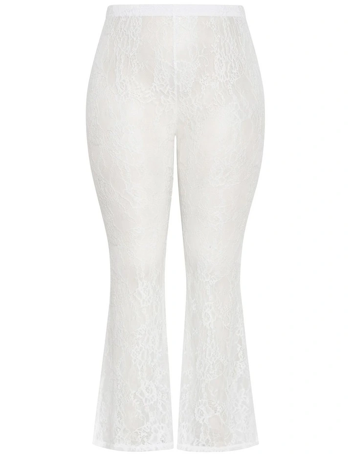 Aura Lace Pant in Ivory image 3