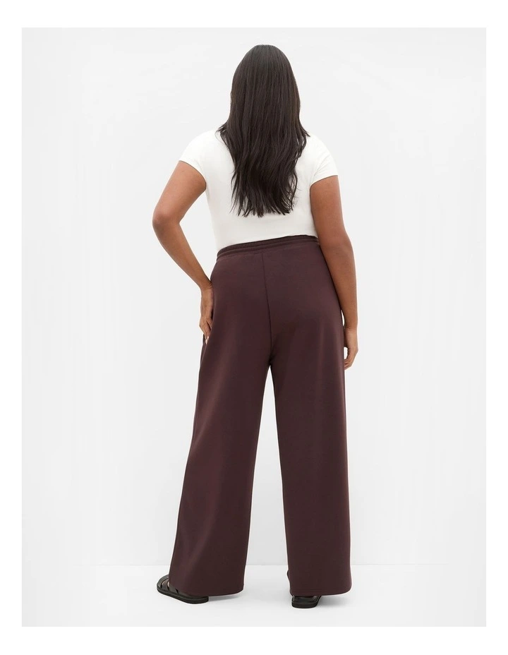 Mae Wide Leg Track Pant in Espresso image 2