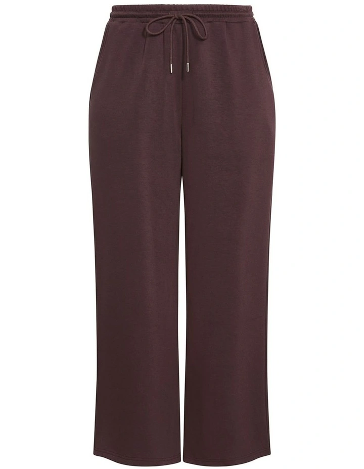 Mae Wide Leg Track Pant in Espresso image 3