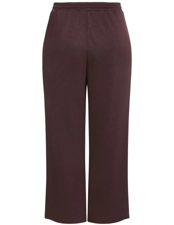Mae Wide Leg Track Pant in Espresso image 4