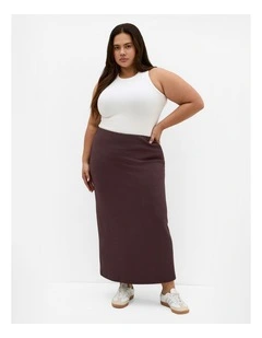 Mae Midi Skirt in Espresso