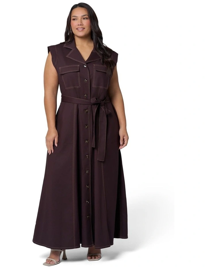 Cleo Midi Shirt Dress image 1