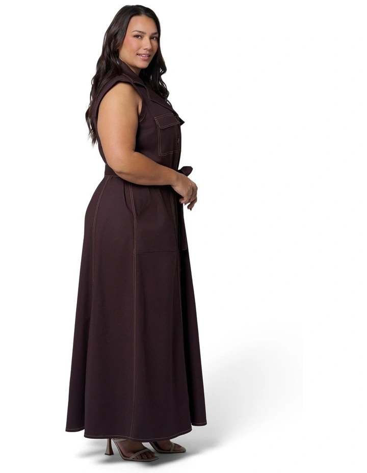 Cleo Midi Shirt Dress image 3