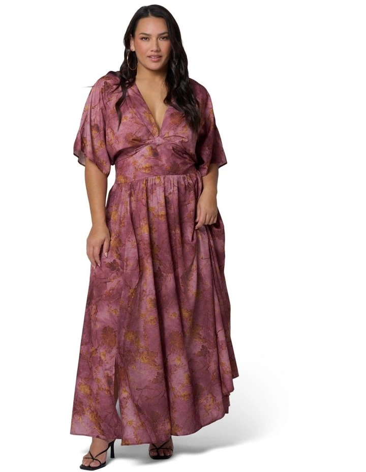 Richter Scale Maxi Dress in Rouge Floral image 1
