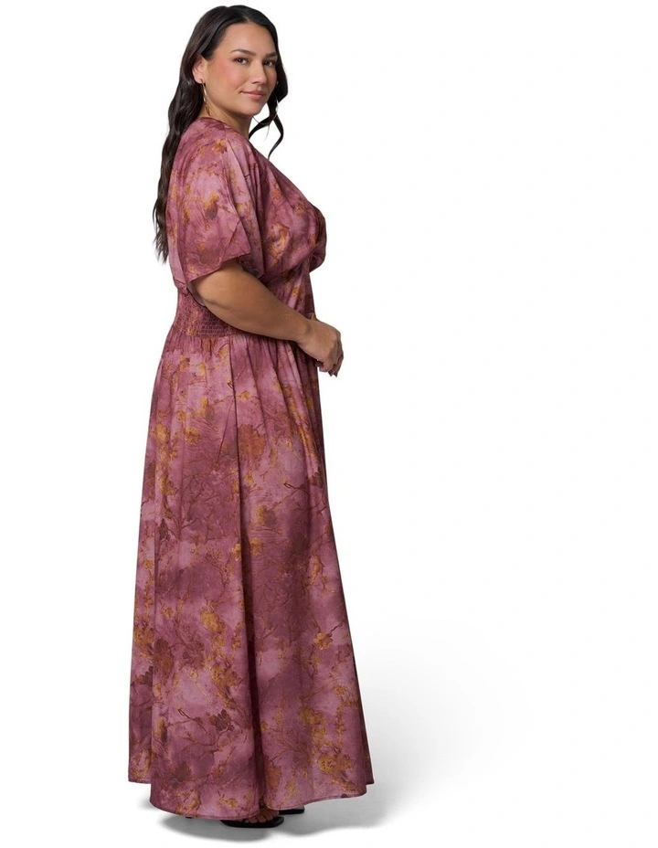 Richter Scale Maxi Dress in Rouge Floral image 3