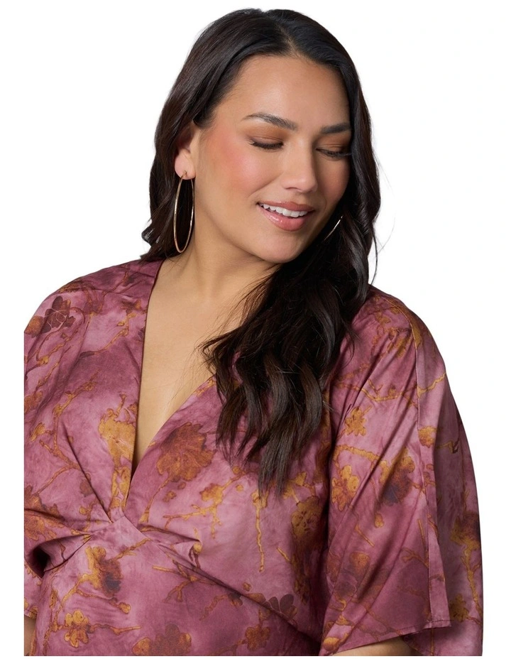 Richter Scale Maxi Dress in Rouge Floral image 6