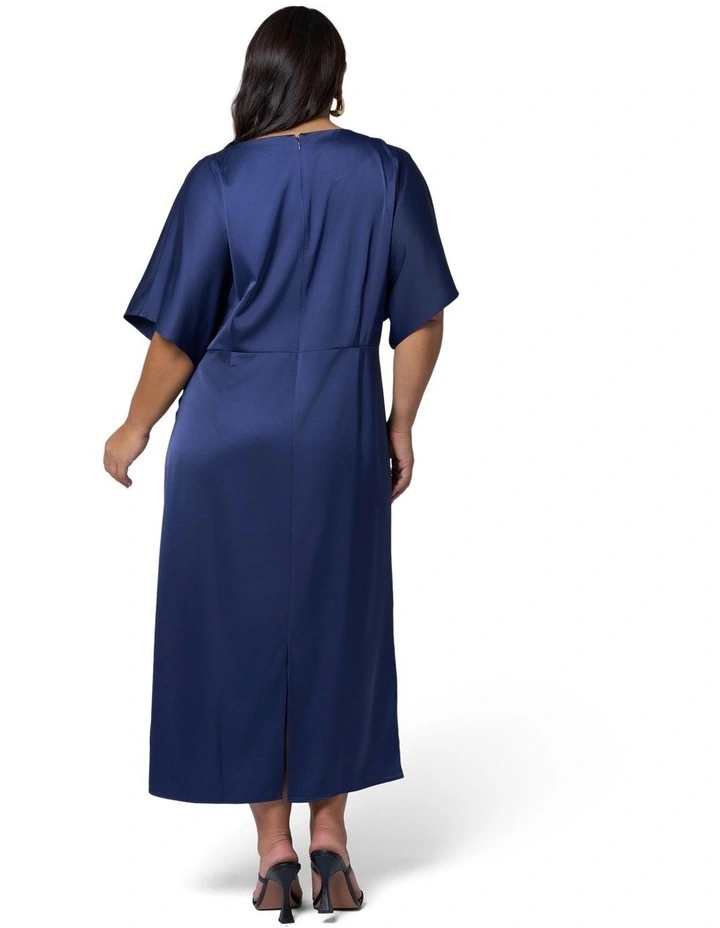 Dark Romance Satin Midi Dress image 2