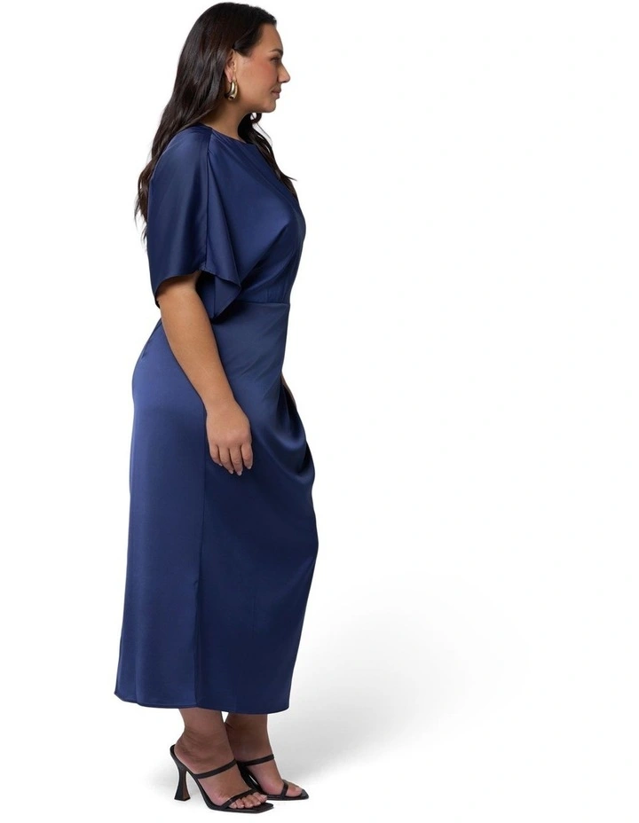 Dark Romance Satin Midi Dress image 3