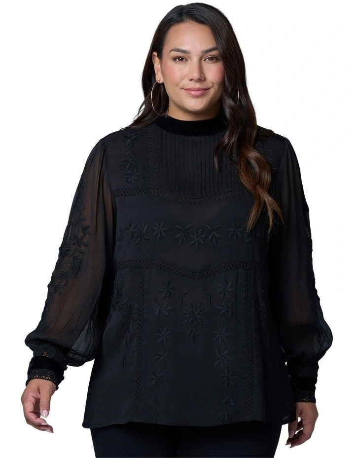 Nightfall Embroidered Blouse image 4