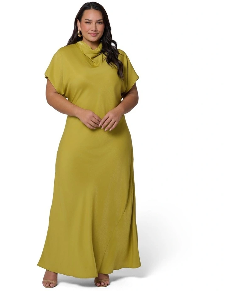 Afterglow Satin Midi Dress image 1
