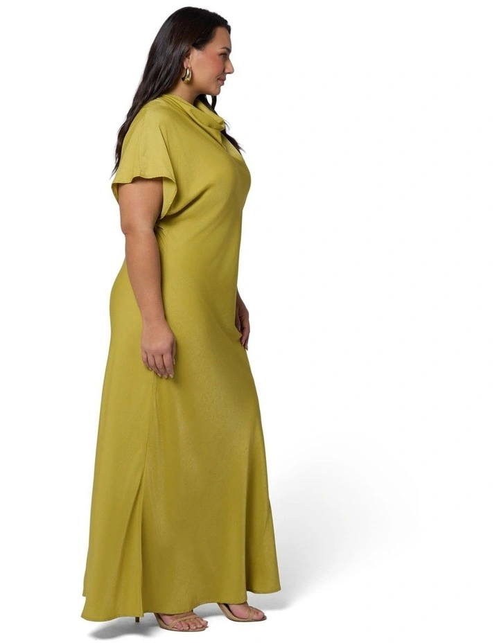 Afterglow Satin Midi Dress image 3