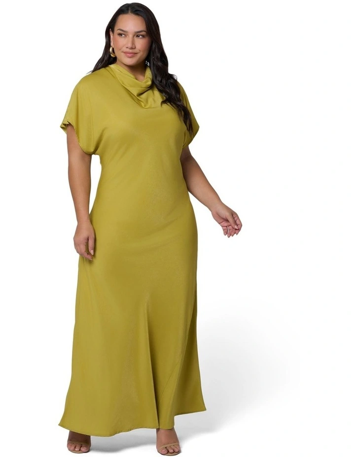 Afterglow Satin Midi Dress image 4