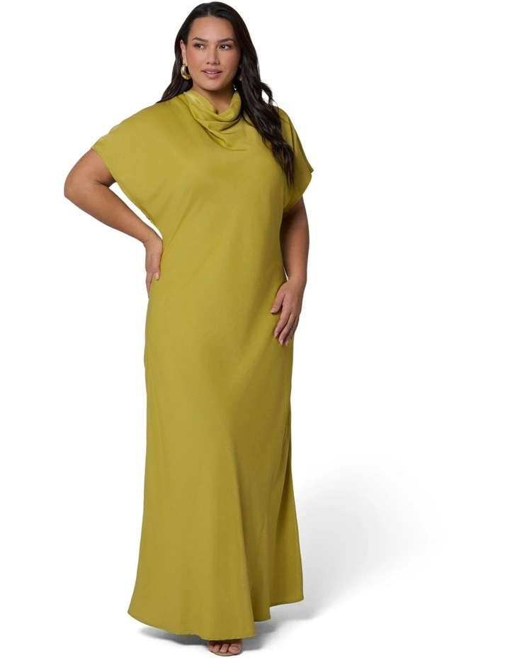 Afterglow Satin Midi Dress image 5