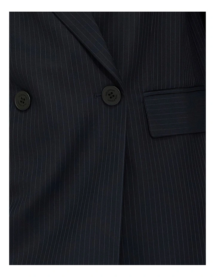 Big Brother Talk Pinstripes Blazer in Navy Pinstripes image 5