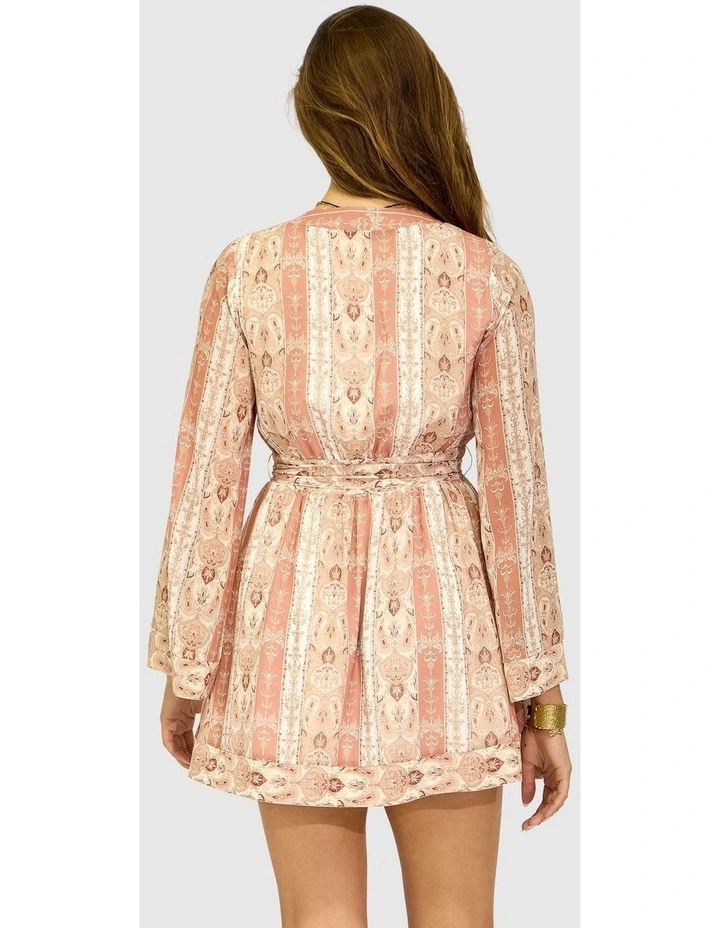Precision Flared Sleeve Mini Dress in Rose image 2