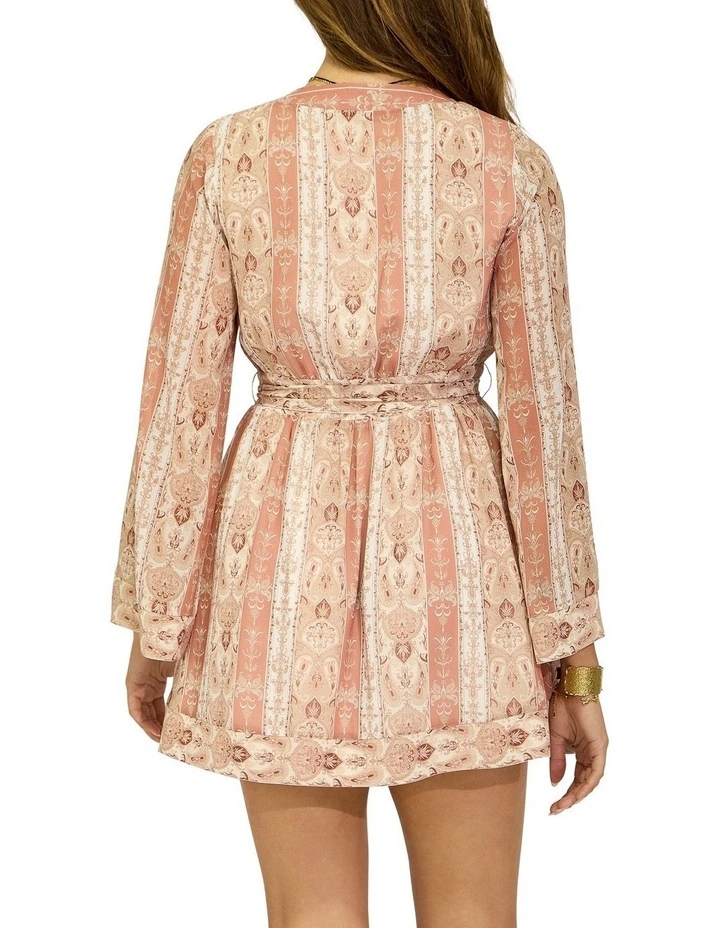 Precision Flared Sleeve Mini Dress in Rose image 3
