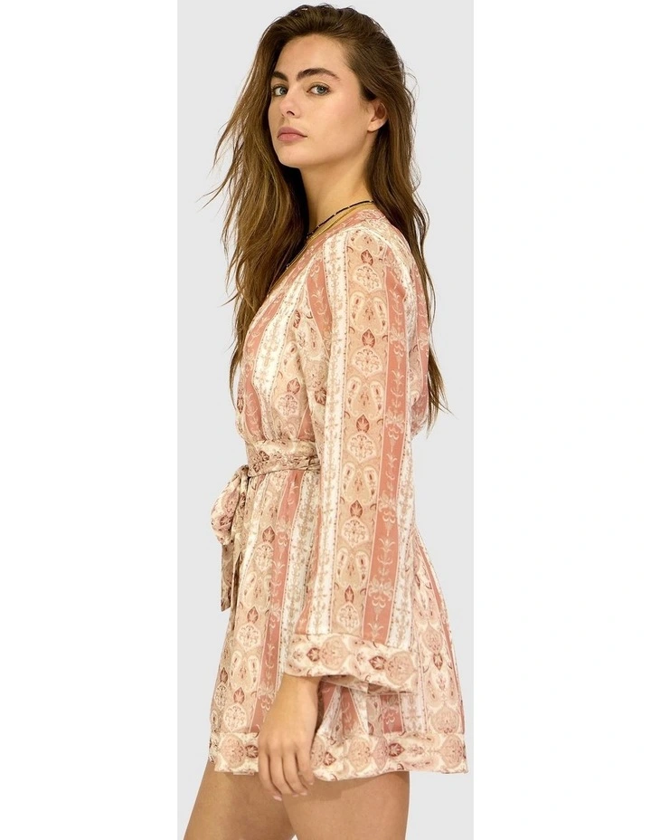 Precision Flared Sleeve Mini Dress in Rose image 3