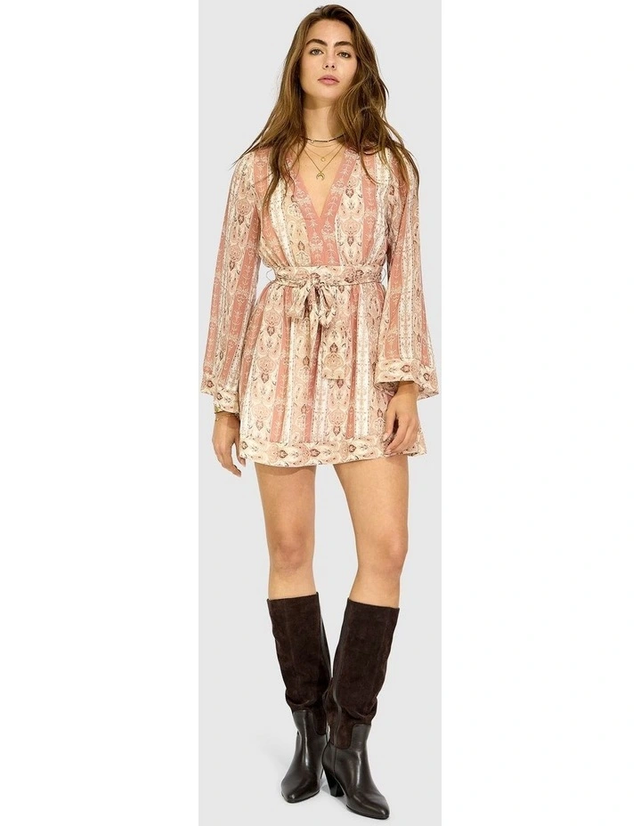 Precision Flared Sleeve Mini Dress in Rose image 7