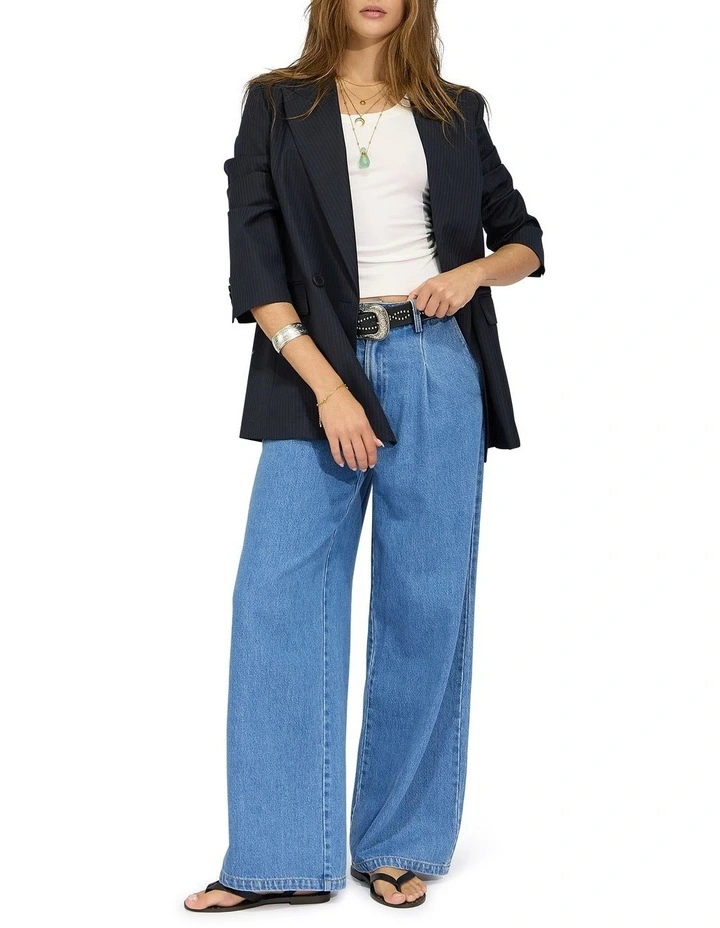 Ready For Your Love Denim Washed Wide Leg Pant in Light Wash image 6