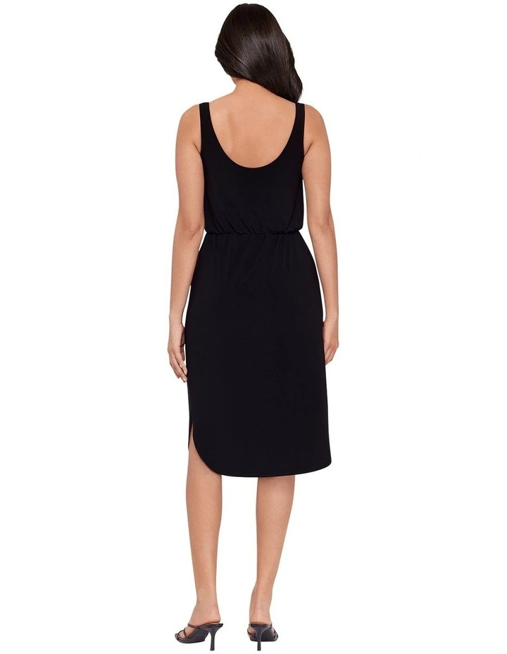 Tali Sleeveless Knot Waist Shaping Dress With Pockets image 2