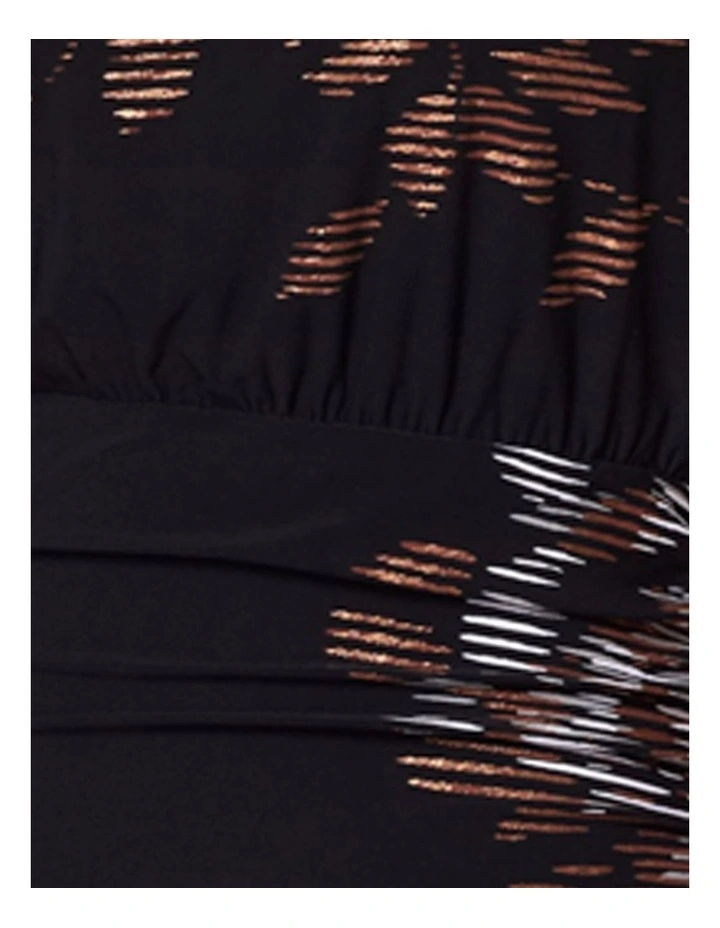Fiori Metallica Bali Blouse Top Midi Shaping Dress image 6