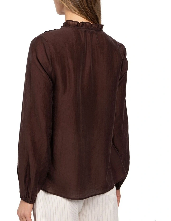 Khloe Top in Brown image 2