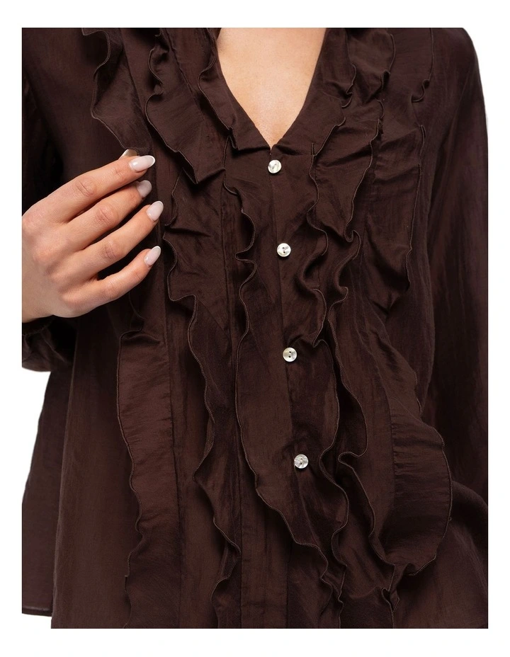 Khloe Top in Brown image 5