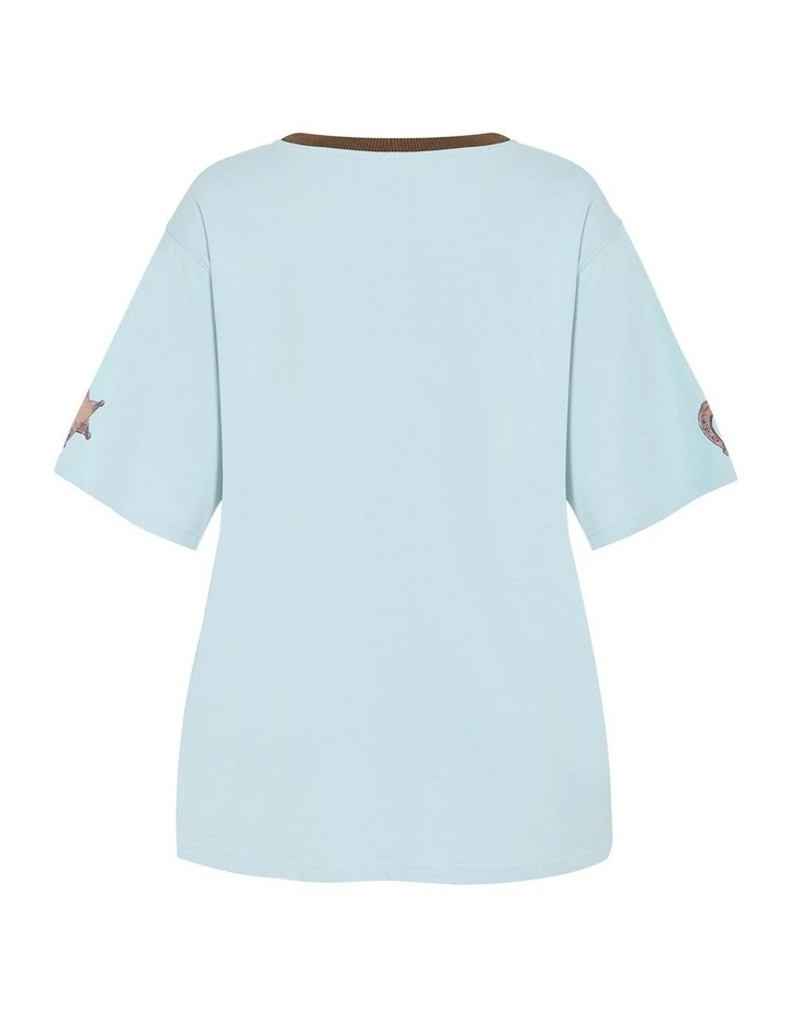 Run Free Oversized Cotton Tee in peppermint image 4