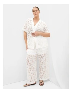 Lani Lace Shirt in ivory