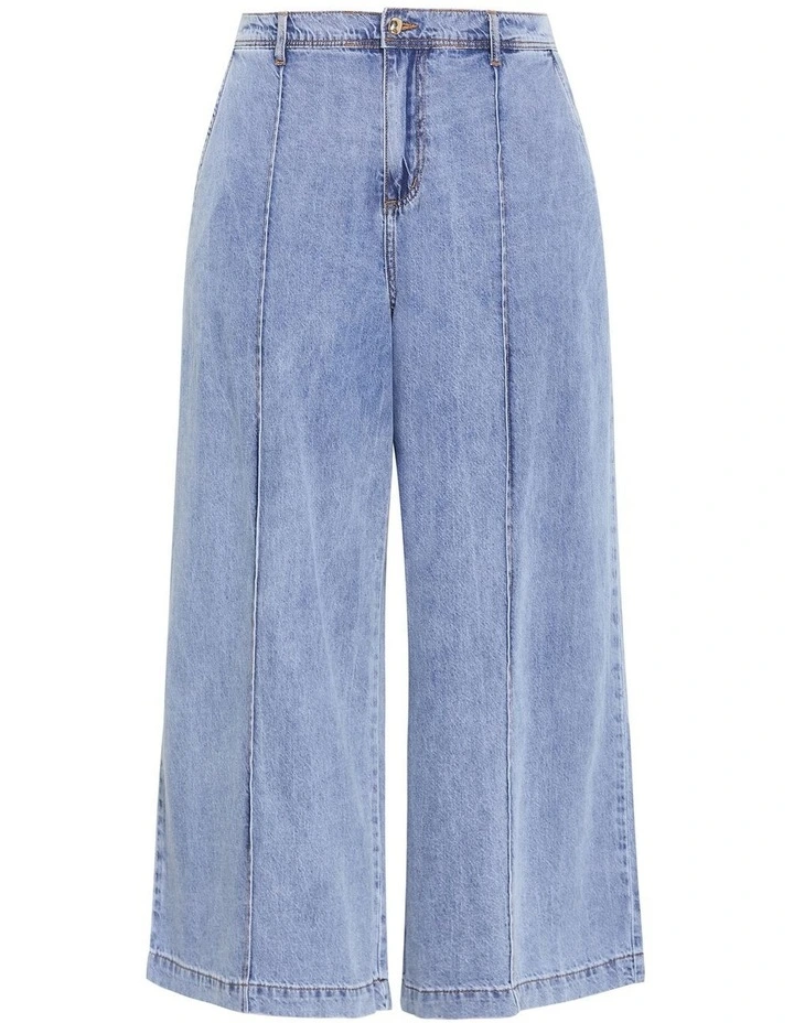 Tilly Cotton Denim Pant in light wash image 3