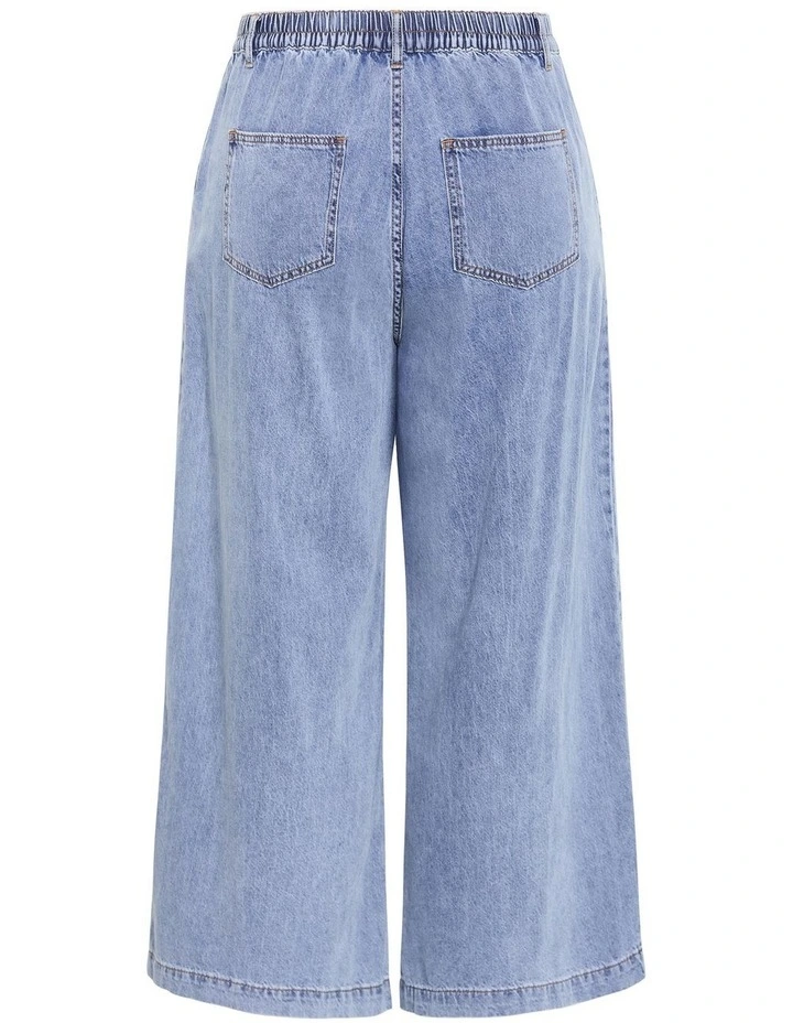 Tilly Cotton Denim Pant in light wash image 4