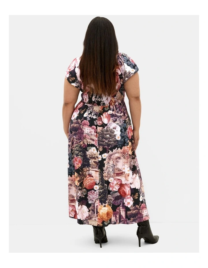 Abbigail Bloom Print Maxi Dress in rose image 2