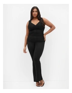 Haze Sleeveless Lace Top in black