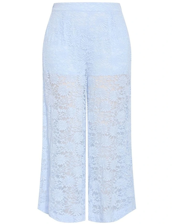 Nylah Lace Pant in sky blue image 3